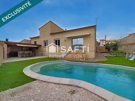 villa de 120 m² sur un terrain de 561 m² - 4 chambres  2 salles de bain  jardin  garage  p