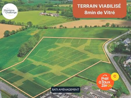 terrain constructible viabilisé à vendre