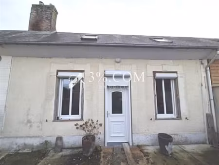 fressenneville : maison de village à finir de rénover en exclusivité chez 3%.com immobilie