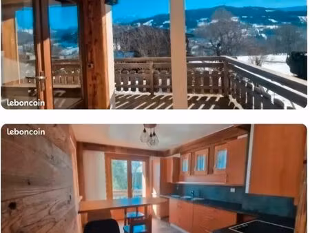 a l année 90 m2 face mont blanc