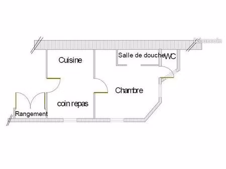 a louer pour 2 ou 3 mois : 2 pièces meublé et calme au centre-ville