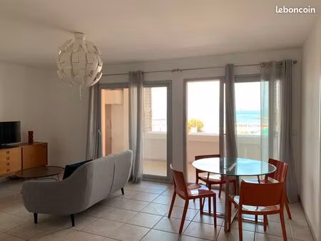 appartement t3 marseille 8ème escale borely  65m2  vue mer  terrasse