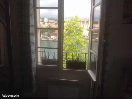 t2 avec mezzanine – vue canal – investissement locatif – centre martigues