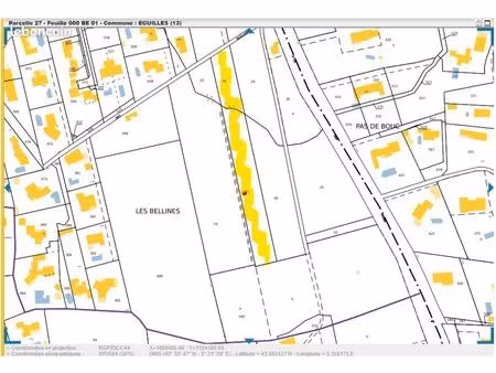 terrains eguilles 3500 m² les bellines