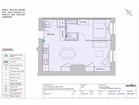 appartement 2 pièces 41 m²