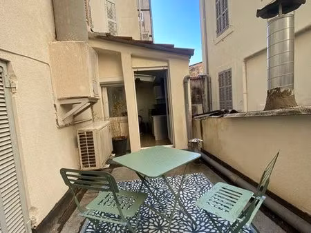 t1 meublé avec terrasse - quartier la plaine