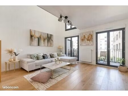 duplex t3 85m² lyon 7 girondins - immeuble 2022  dpe b  balcon+parking