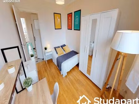 chambre 1 pièce 11 m²