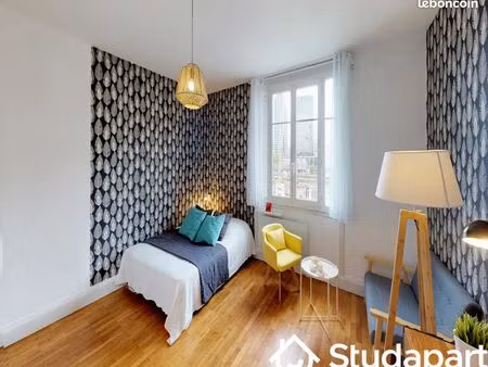 chambre 1 pièce 14 m²