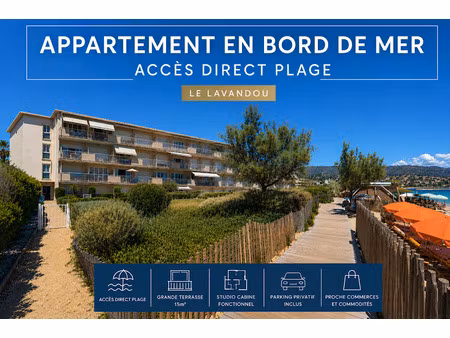 vente appartement 1 pièce 25.58 m² à le lavandou (83980)  312 000 €