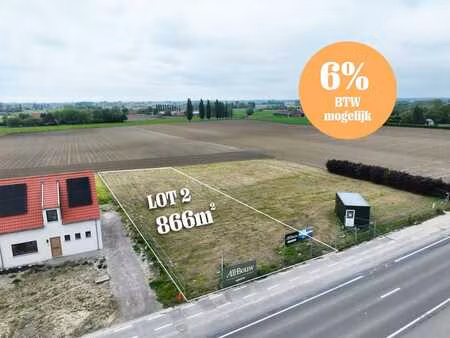 bouwgrond met nieuwbouwwoning te koop in tielt