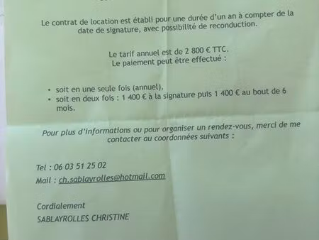 place de port location