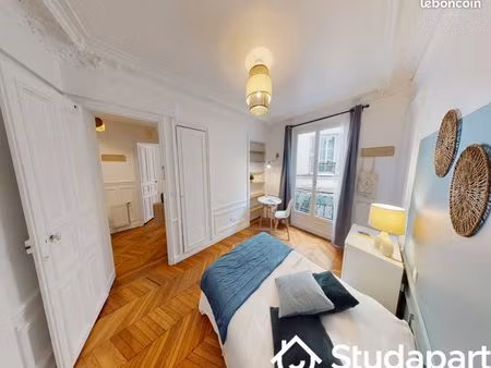 chambre 1 pièce 9 m²