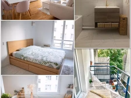 t2 meublé 45 m² – calme  lumineux avec balcon – marx dormoy (bail mobilité courte durée)