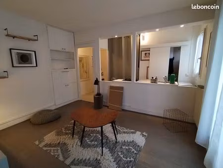 ◊ à louer - charmant t2 meublé de 33 29 m² - paris 20ème (métro télégraphe) ◊