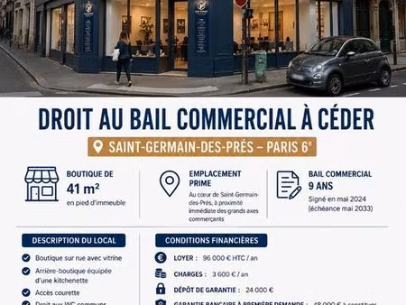 boutique 41 m² paris