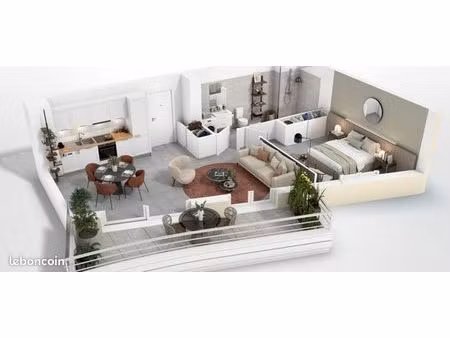 appartement - 2 pièces - cagnes-sur-mer à proximité immédiate des plages