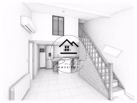 appartement duplex meublé 1 chambre + mezzanine parking
