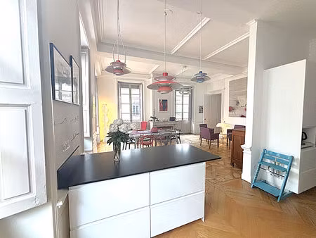 lyon 2 ainay - appartement 7 pièces - 201m² - meuble