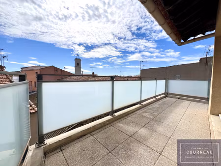 marseillan f3 de 53 m2 avec terrasse de 33 m2 et garage