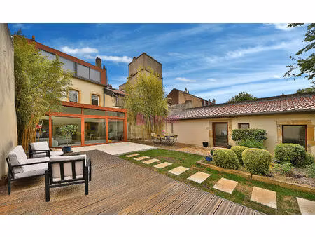 longeville-les-metz- rue du général de gaulle - maison triplex avec jardin  dépendance et 