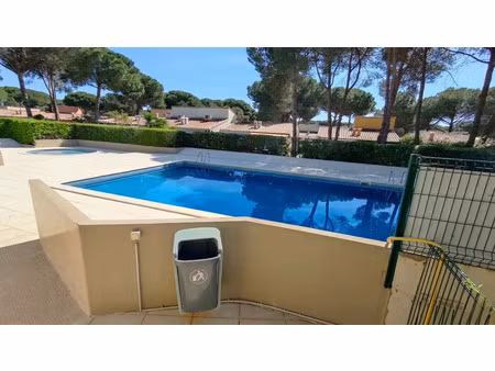 le cap d'agde pinède villa studio/cabine/mezzanine avec jardin résidence avec piscine