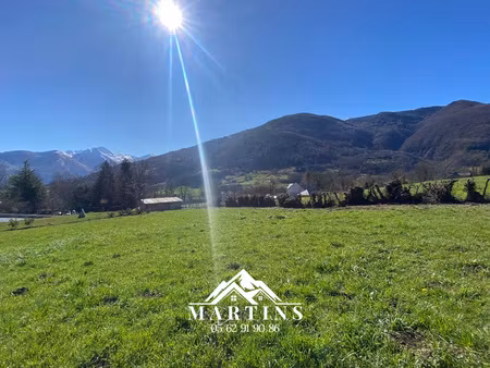 val d'azun - 3kms argeles - vue dégagée pour ce terrain à bâ