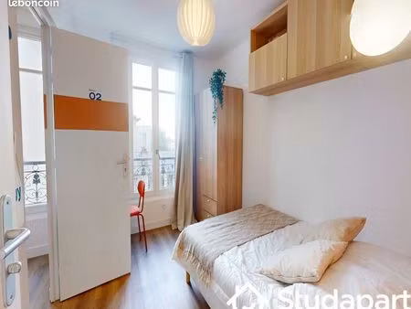 chambre 1 pièce 9 m²