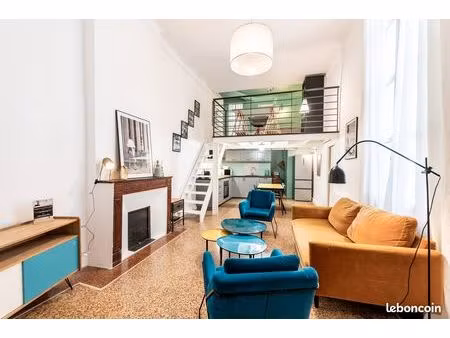 appartement t2 meublé avec mezzanine - écusson