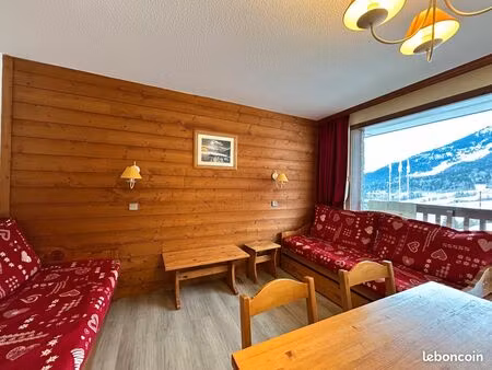 ?️ appartement 2 pièces – valmorel – résidence la camarine – 30 m² – vue vallée – proche p