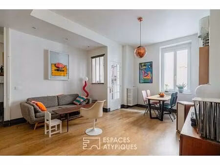 appartement d'artiste cosy et vintage