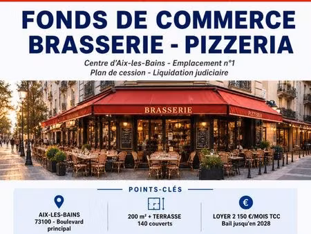 fonds de commerce 120 m² aix les bains