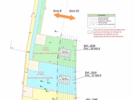 vente terrain à saint-savin (33920)  27 000 €