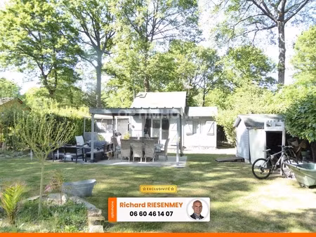 chalet 45m² confortable avec jardin aménagé en camping
