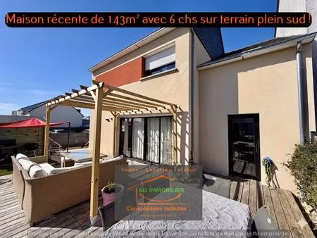 rare ! maison récente de 143.3m² offrant 6 chambres sur un ter