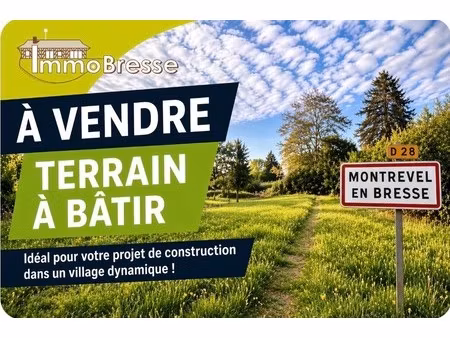 terrain a batir - montrevel-en-bresse - 1 000 m²