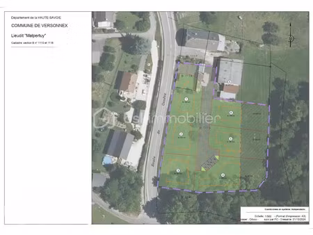 vente terrain 750 m² à versonnex (74150)  163 000 €
