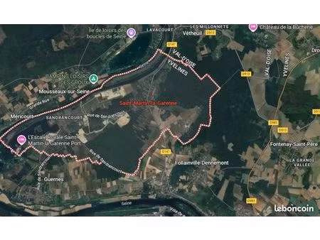 terrain 600 m² saint martin la garenne