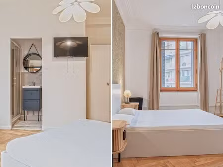 19m² meublé + sdb privée – gare 200m – genève 20min