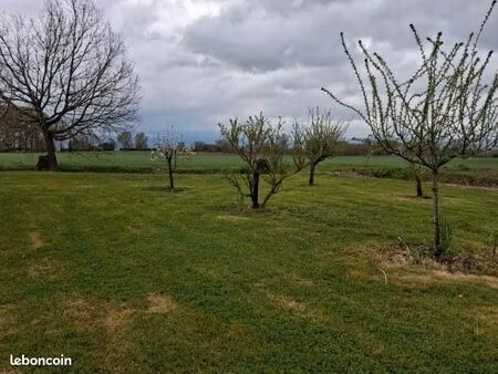 poudis  terrain plat au calme de 1359 m²