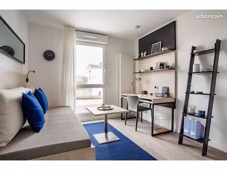 investissement locatif amiens - studio 18m2 résidence étudiante - bail en cours