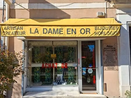 vente bijouterie joaillerie cause retraite boutique + atelier + grand appartement=200 m²