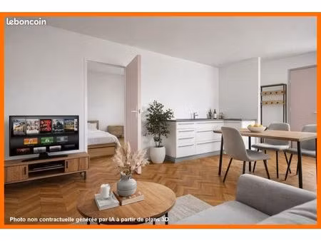 appartement 2 pièces 38 m²