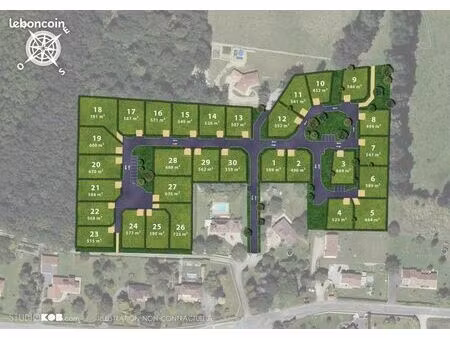 terrain 496 m² feytiat