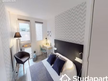 chambre 1 pièce 11 m²