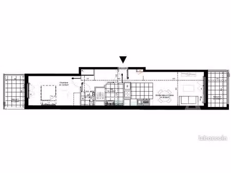 immeuble 2 pièces 50 m²