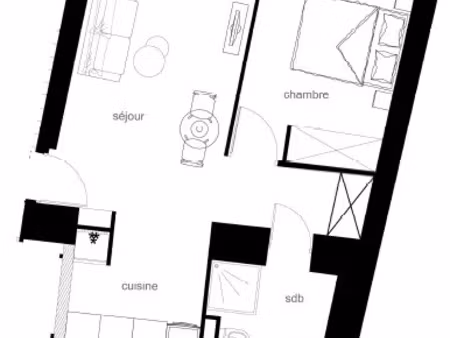 location appartement 2 pièces 36.8 m² à arles (13200)  590 €