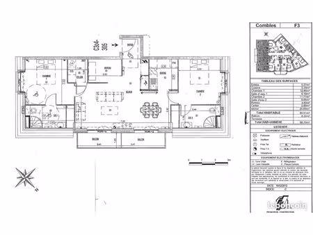 appartement 4 pièces de 84 m2 quartier liers sainte geneviève des bois 91700