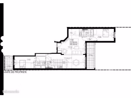 immeuble 3 pièces 100 m²