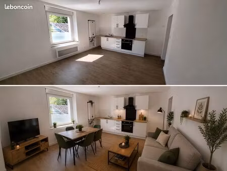 appartement t2 rénové – 45 m² – rez-de-jardin